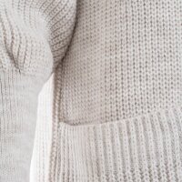 Knit Factory Patty Lange Strickjacke Beige 40/42