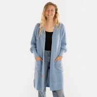 Knit Factory Patty Lange Strickjacke Crystal Blue 36/38