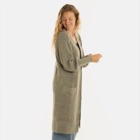 Knit Factory Patty Lange Strickjacke Urban Green 36/38