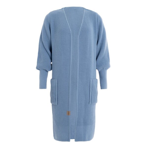 Knit Factory Patty Lange Strickjacke Crystal Blue 40/42