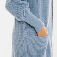 Knit Factory Patty Lange Strickjacke Crystal Blue 40/42
