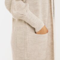 Knit Factory Patty Lange Strickjacke Beige 36/38