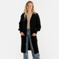 Knit Factory Patty Lange Strickjacke Schwarz 36/38