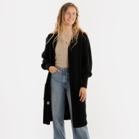 Knit Factory Patty Lange Strickjacke Schwarz 40/42