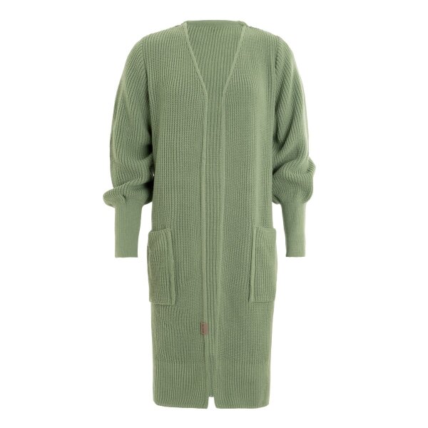 Knit Factory Patty Lange Strickjacke Sage Green 36/38