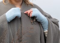 Knit Factory Cleo Handstulpen Crystal Blue One Size