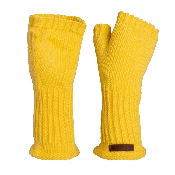 Knit Factory Cleo Handstulpen Canario Yellow One Size