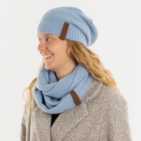 Knit Factory Coco Mütze Crystal Blue One Size