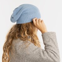Knit Factory Coco Mütze Crystal Blue One Size