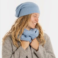 Knit Factory Coco Mütze Crystal Blue One Size