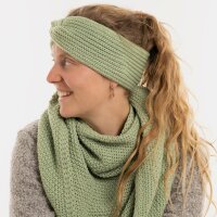Knit Factory Joy Stirnband Sage Green One Size