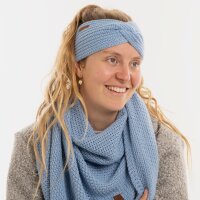 Knit Factory Joy Stirnband Crystal Blue One Size