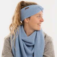 Knit Factory Joy Stirnband Crystal Blue One Size
