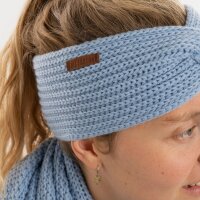 Knit Factory Joy Stirnband Crystal Blue One Size