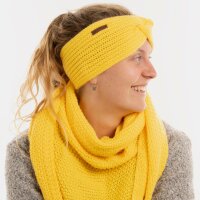 Knit Factory Joy Stirnband Canario Yellow One Size