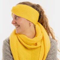 Knit Factory Joy Stirnband Canario Yellow One Size