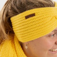 Knit Factory Joy Stirnband Canario Yellow One Size