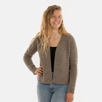 Knit Factory Becky Kurze Strickjacke Marron 40/42