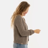Knit Factory Becky Kurze Strickjacke Marron 40/42