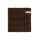 Knit Factory Gestrickter Topfuntersetzer Block Ecru Chocolate One Size Kariert