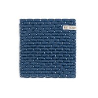 Knit Factory Gestrickter Topfuntersetzer Block Ecru Jeans...