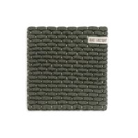 Knit Factory Gestrickter Topfuntersetzer Block Ecru Khaki...