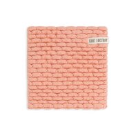 Knit Factory Gestrickter Topfuntersetzer Block Ecru...