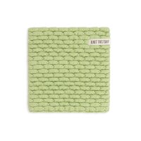 Knit Factory Gestrickter Topfuntersetzer Block Ecru...