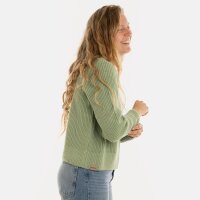 Knit Factory Lenny Kurze Strickjacke Sage Green 40/42
