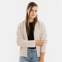 Knit Factory Lenny Kurze Strickjacke Beige 40/42