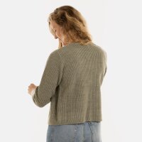 Knit Factory Lenny Kurze Strickjacke Urban Green 40/42