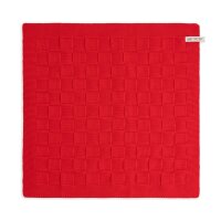 Knit Factory Küchentuch Uni Rot 50x50 cm Kariert