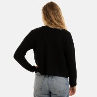 Knit Factory Lenny Kurze Strickjacke Schwarz 36/38