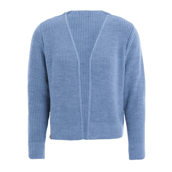 Knit Factory Lenny Kurze Strickjacke Crystal Blue 40/42