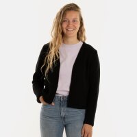 Knit Factory Lenny Kurze Strickjacke Schwarz 40/42