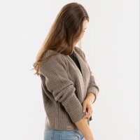 Knit Factory Lenny Kurze Strickjacke Marron 40/42