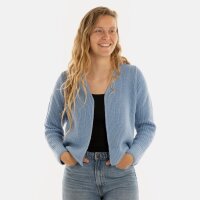 Knit Factory Lenny Kurze Strickjacke Crystal Blue 36/38