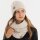 Knit Factory Nica Loop Schal Beige One Size Gestreift