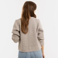 Knit Factory Lenny Kurze Strickjacke Iced Clay 40/42