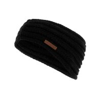 Knit Factory Nica Stirnband Schwarz One Size Gestreift
