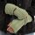 Knit Factory Nica Armstulpen Sage Green One Size Gestreift