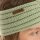 Knit Factory Nica Stirnband Sage Green One Size Gestreift
