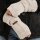 Knit Factory Nica Armstulpen Beige One Size Gestreift