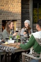 Knit Factory Nica Mütze Marron One Size Gestreift