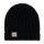 Knit Factory Nica Mütze Schwarz One Size Gestreift
