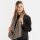 Knit Factory Nica Loop Schal Marron One Size Gestreift