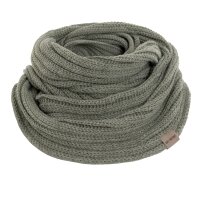 Knit Factory Nica Loop Schal Urban Green One Size Gestreift
