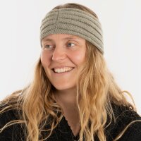 Knit Factory Nica Stirnband Urban Green One Size Gestreift