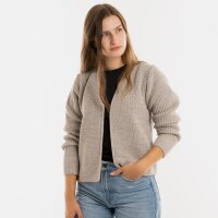 Knit Factory Lenny Kurze Strickjacke Iced Clay 36/38