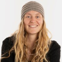 Knit Factory Nica Stirnband Marron One Size Gestreift